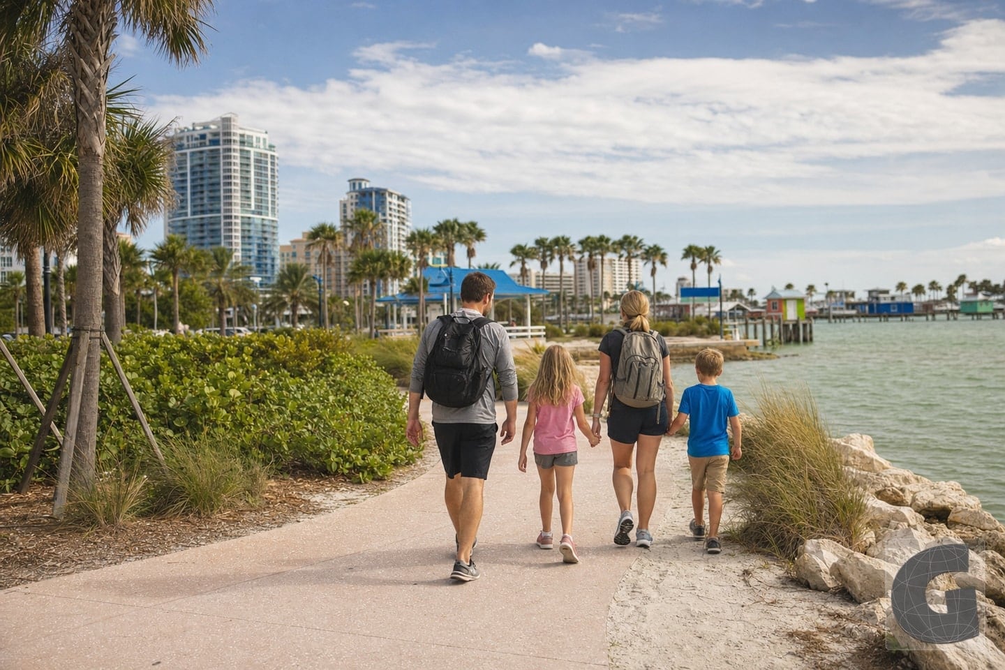 Entdeckung der Küste von Clearwater Beach
