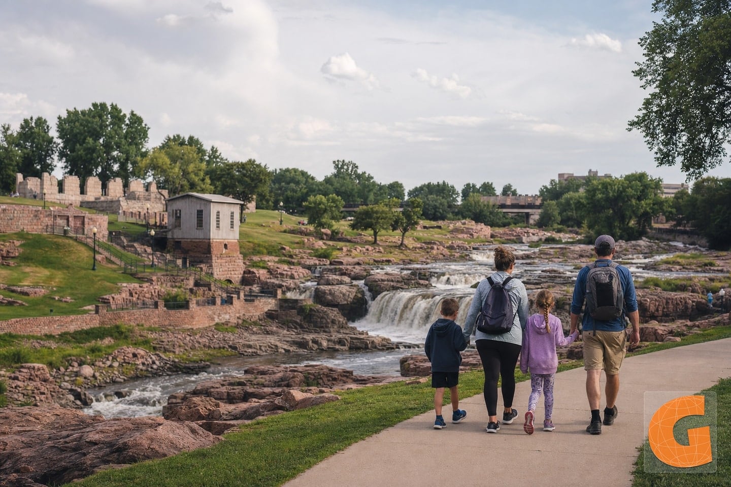 Sioux Falls Falls Park Entdeckung 1