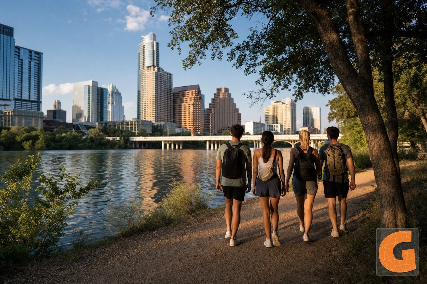 Lady Bird Lake and Downtown Austin Entdeckung 1