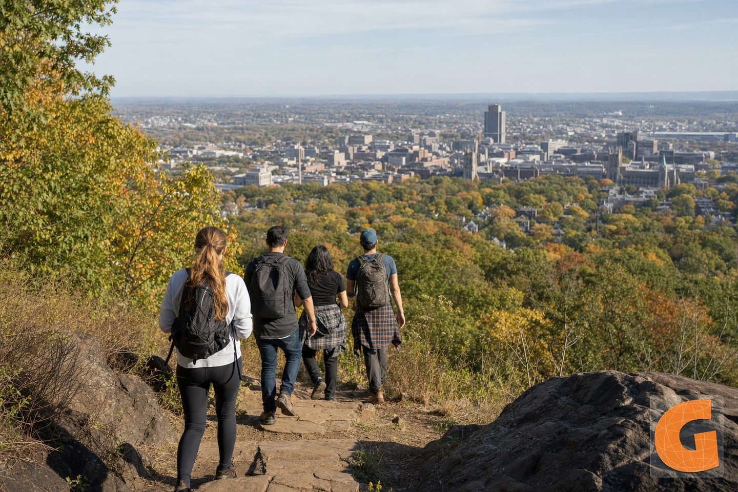 East Rock Park and New Haven Discovery Route Entdeckung 1
