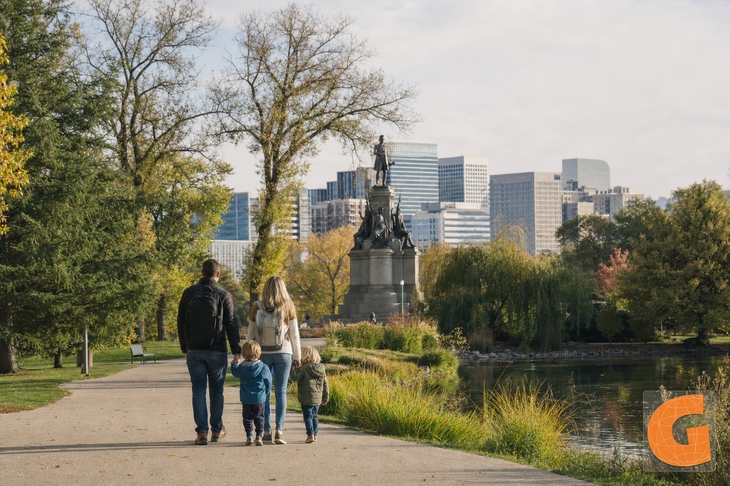 Kunst- und Geschichtsroute im Liberty Park