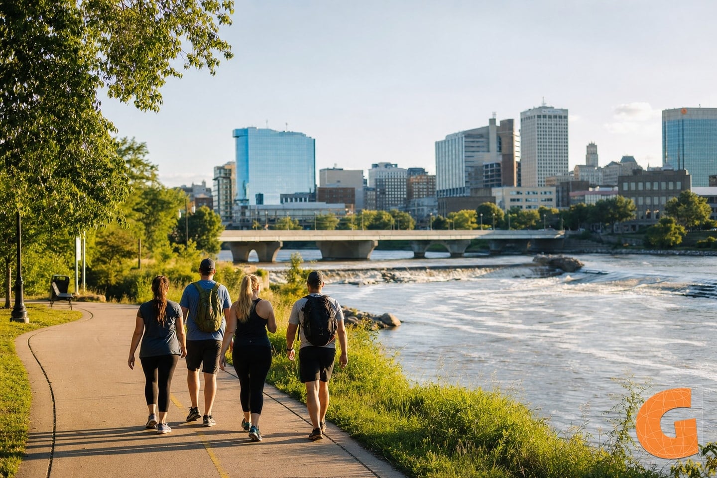 Cedar River Trail and Downtown Cedar Rapids Entdeckung 1