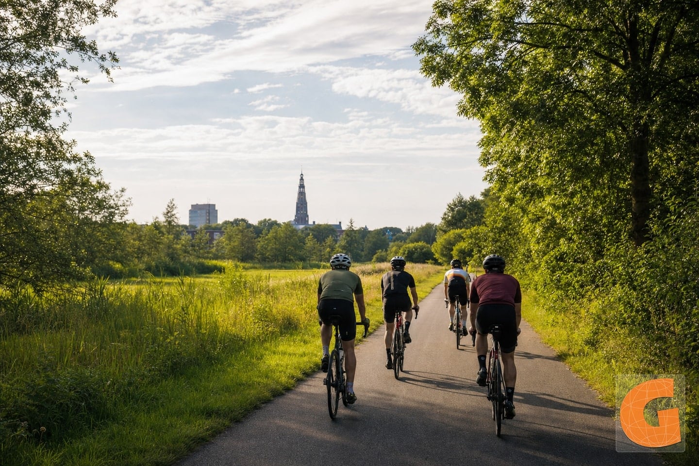 Radtour durch Noorderplantsoen und die nördlichen Grünwege