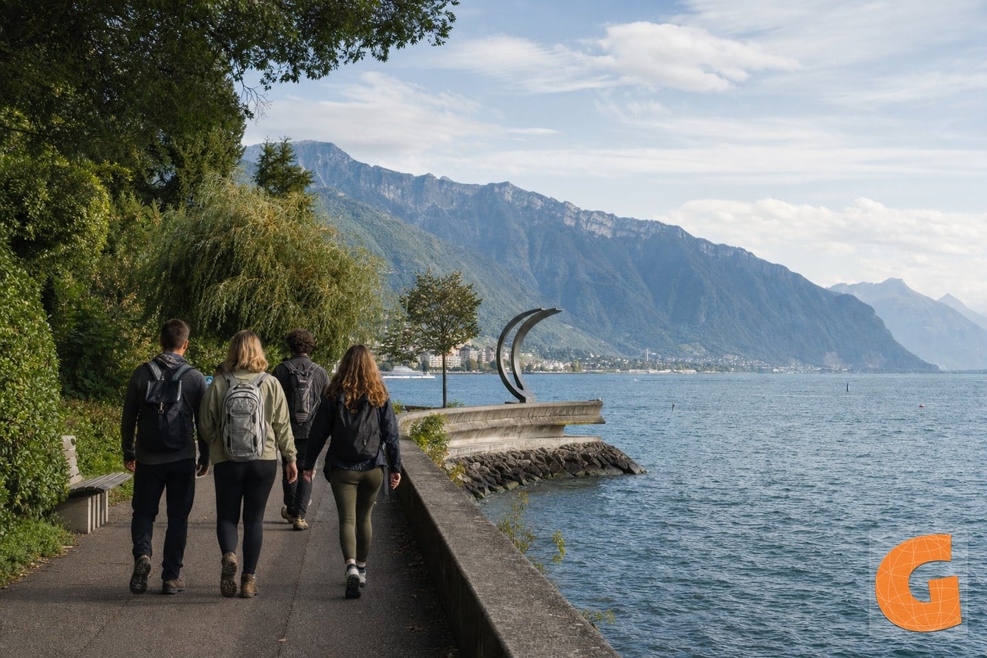 Musikpromenade am See von Montreux