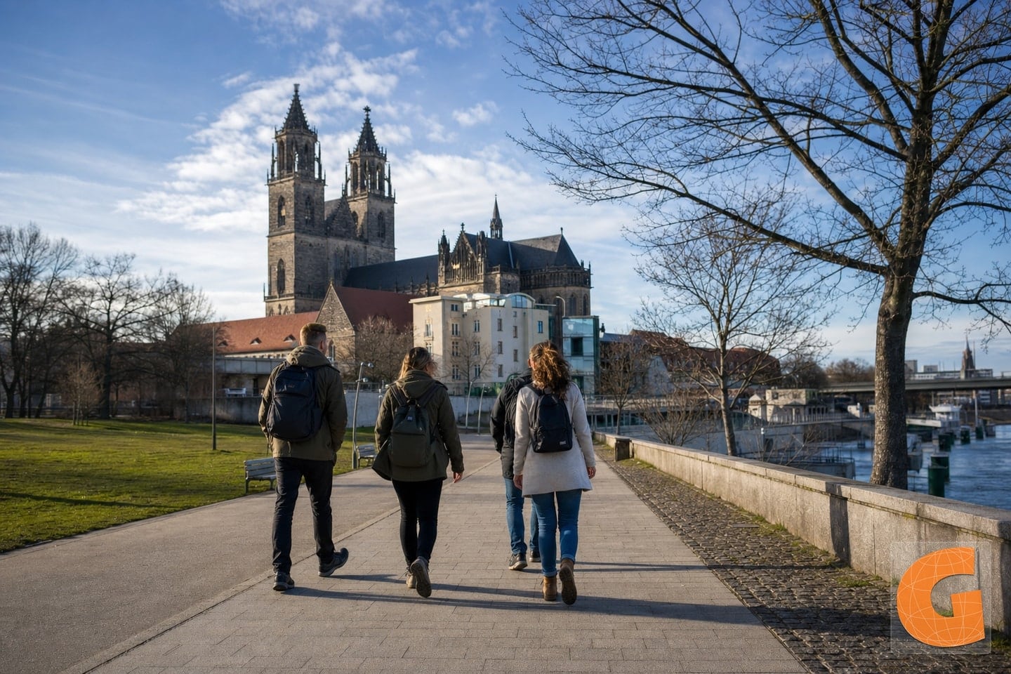 Vom Magdeburger Dom zur Elbpromenade