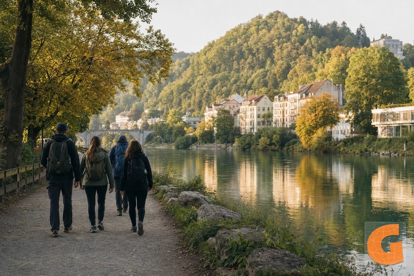 Wellness-Rundweg am Wasser in Baden