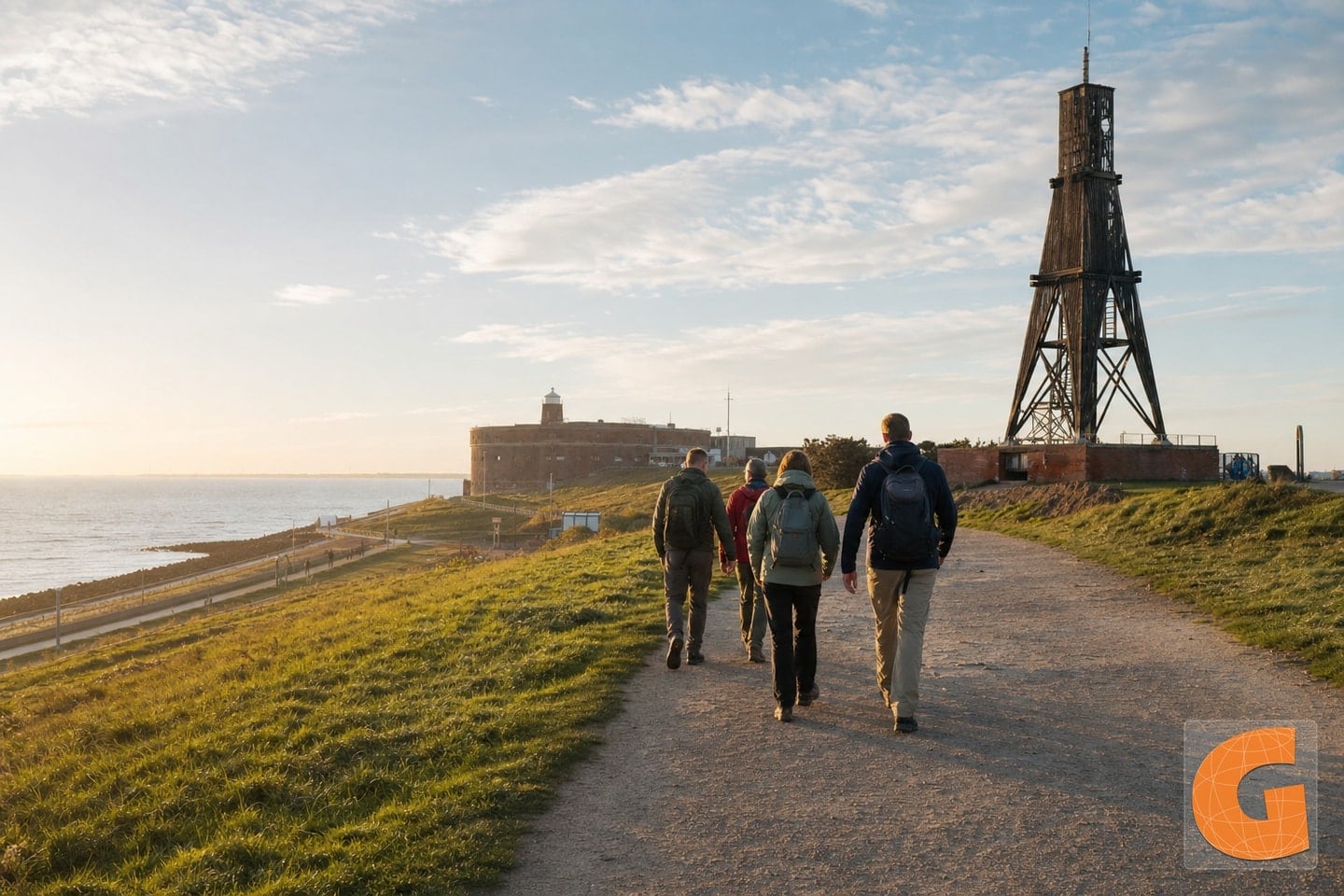 Rundweg zu Kugelbake und Nordseeufer