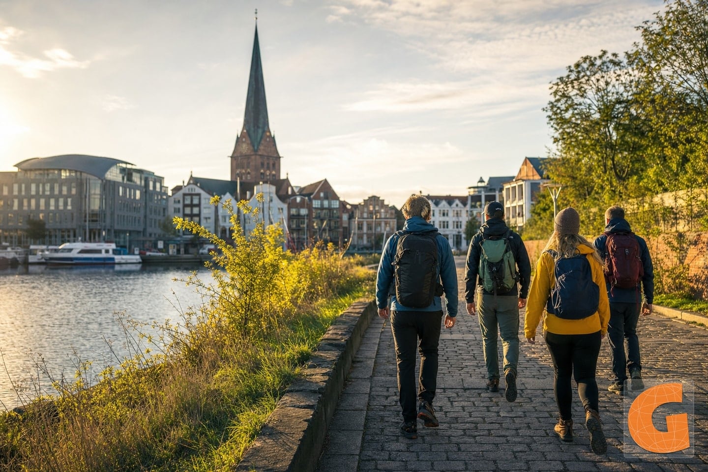 Kunstschleife zwischen Rostocker Stadthafen und Altstadt