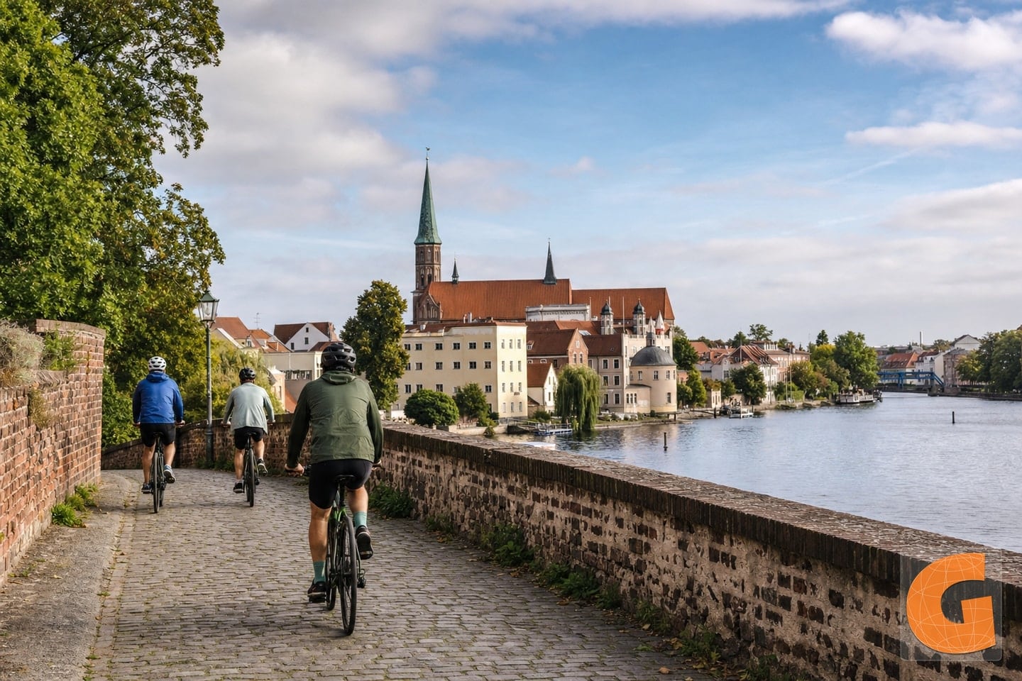 Mauerpromenade und Wasserwege der Brandenburger Insel