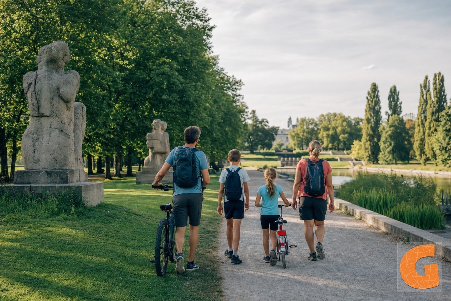 Rundweg durch Nordpark, Gärten und Skulpturen