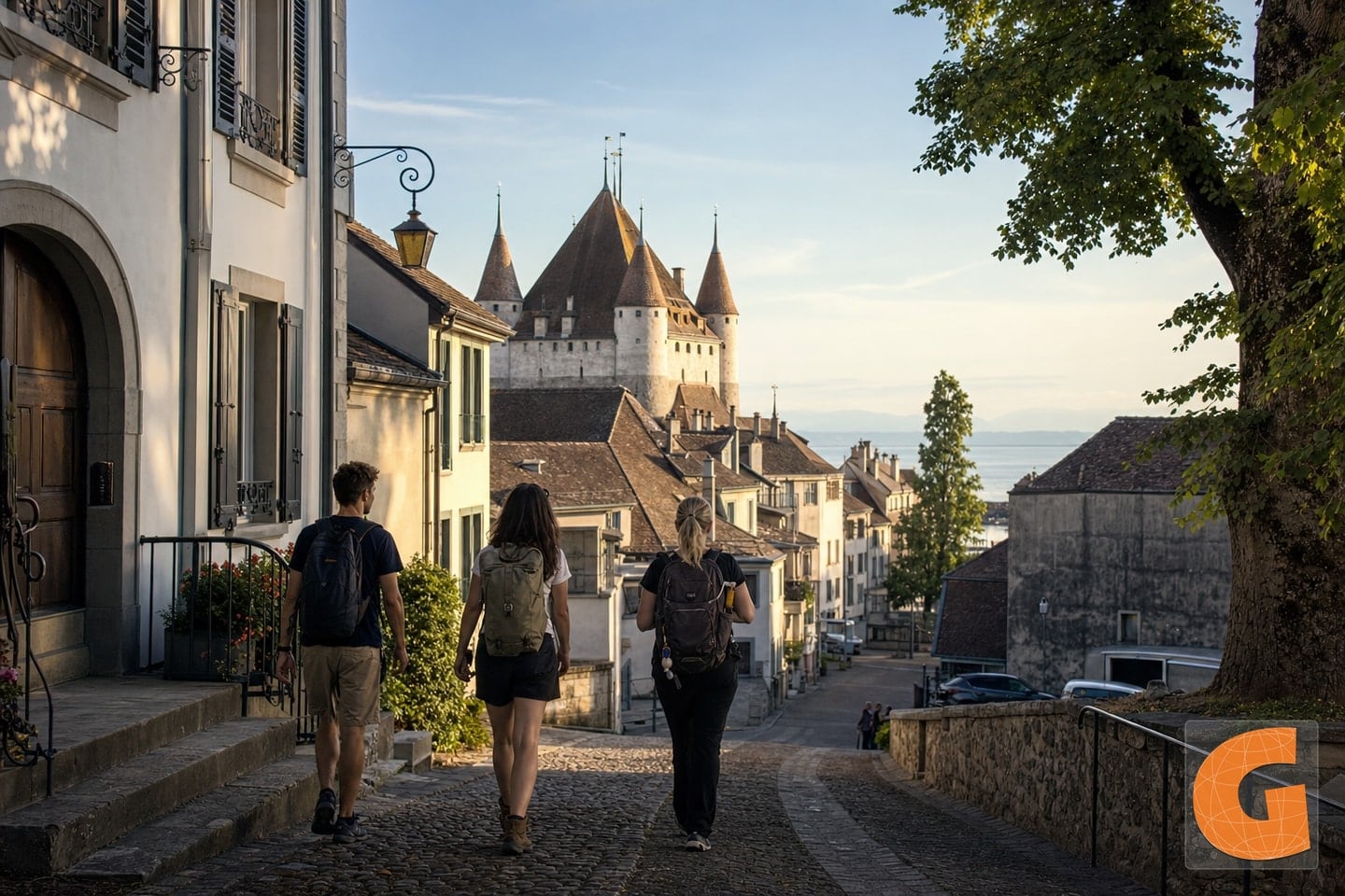 Historischer Rundweg durch Morges zum See
