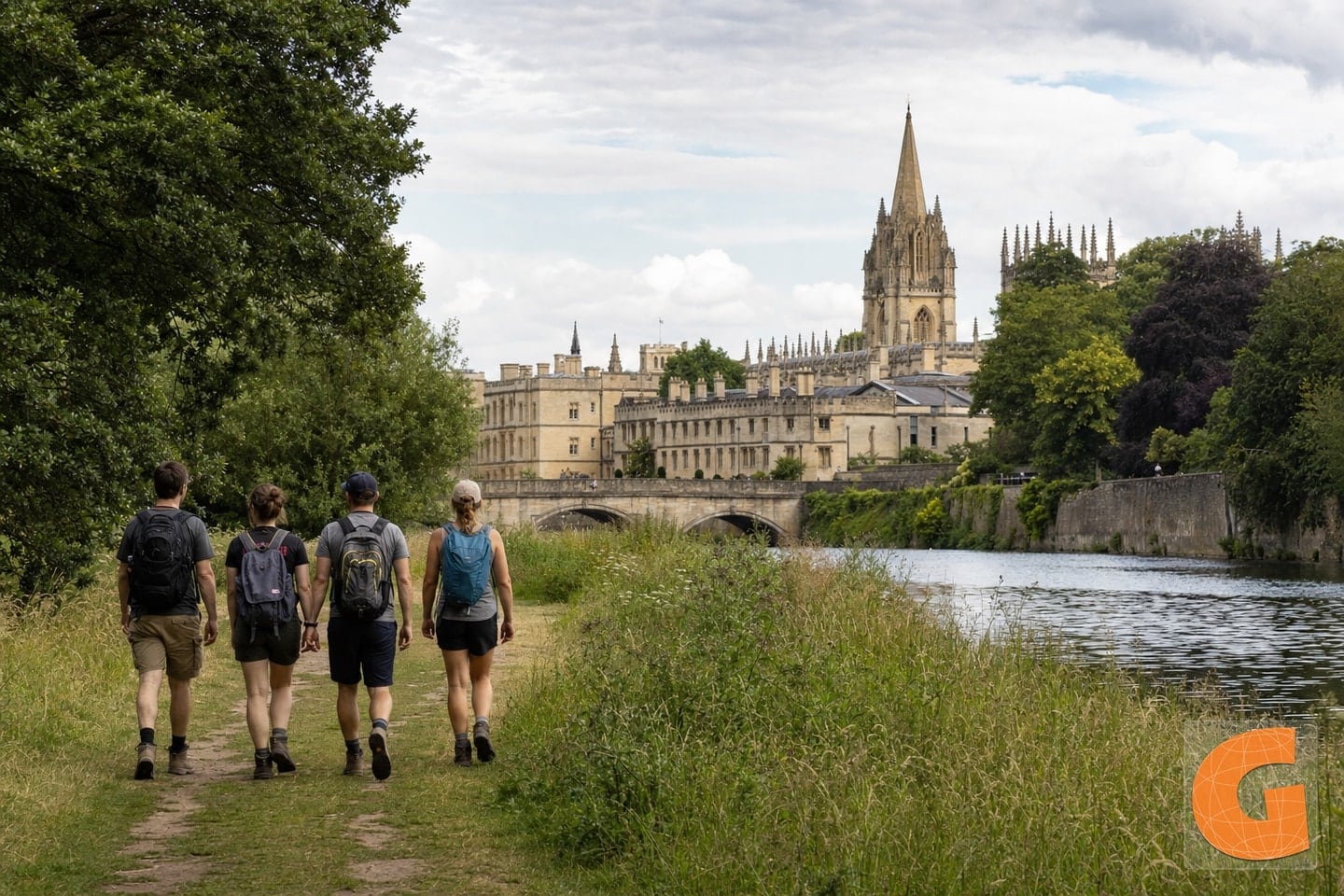 Rätselrunde an der Christ Church Meadow