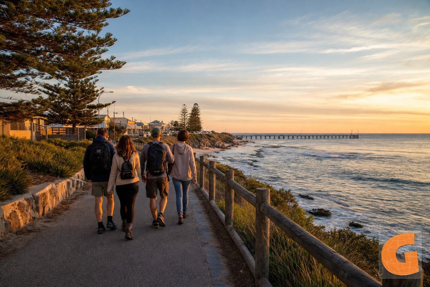 Riff und Flussufer von Port Noarlunga