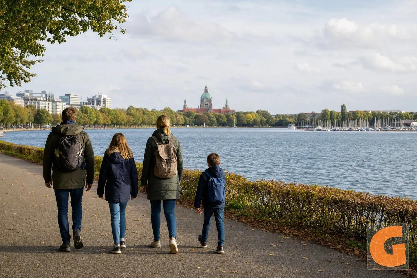 Hannover Maschsee North Shore: Lakeside Walk