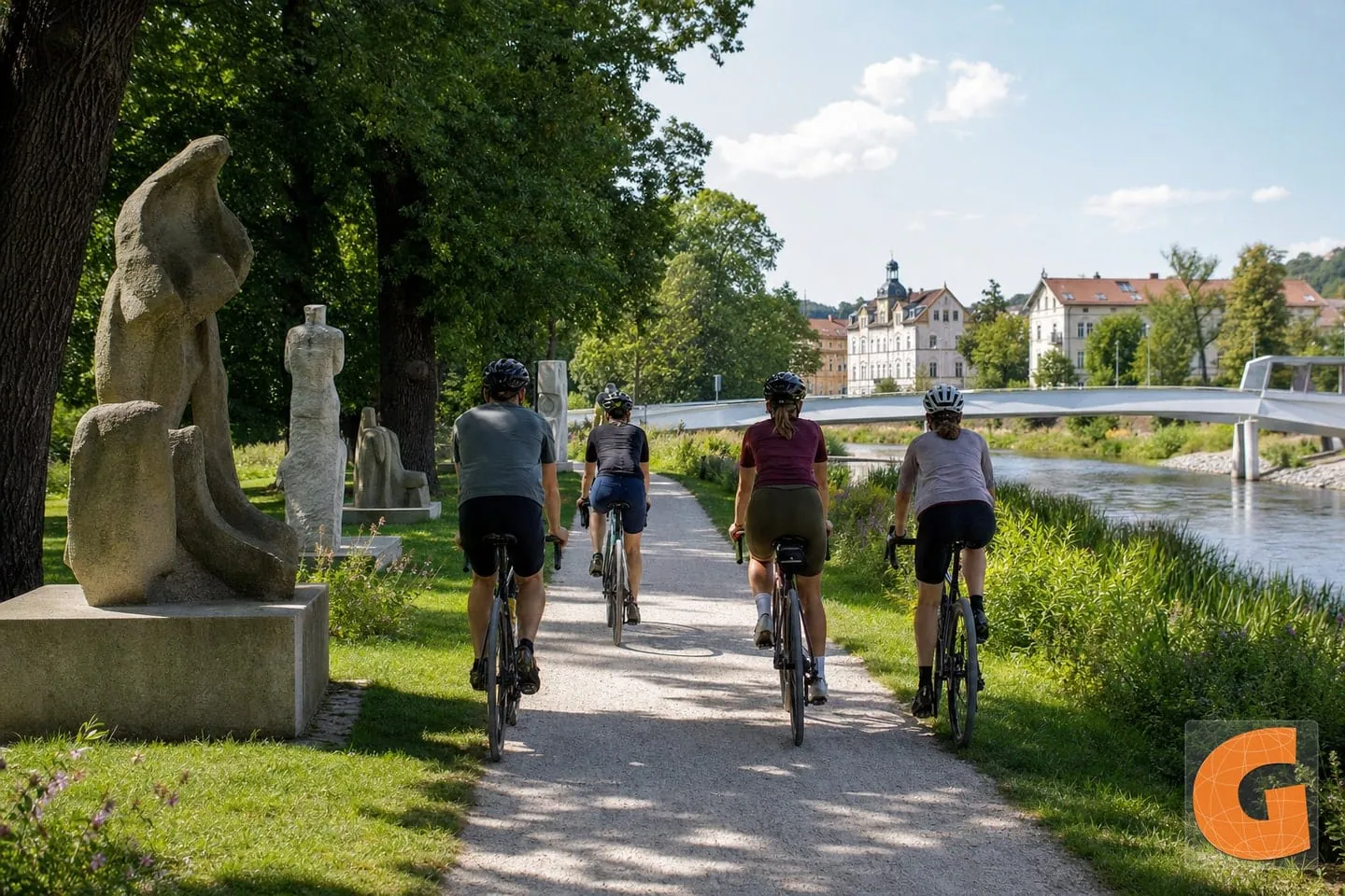 Gera Hofwiesenpark Greenway by Bike