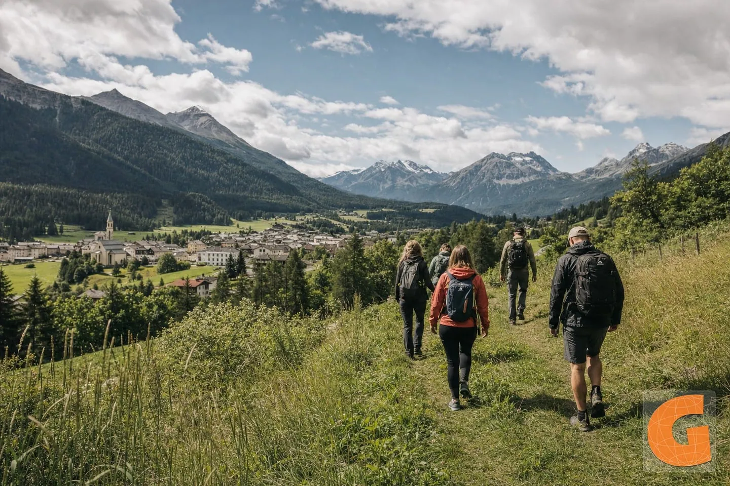 Zernez and the Engadine National Park Gateway: 4.18 km Walk