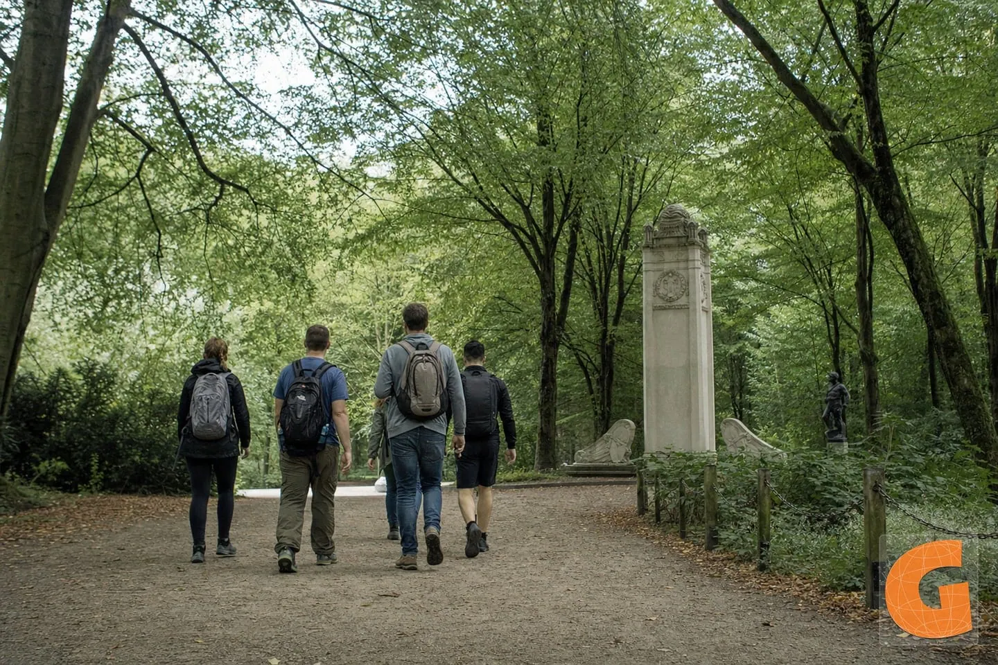 Walking Route in Bois de la Cambre