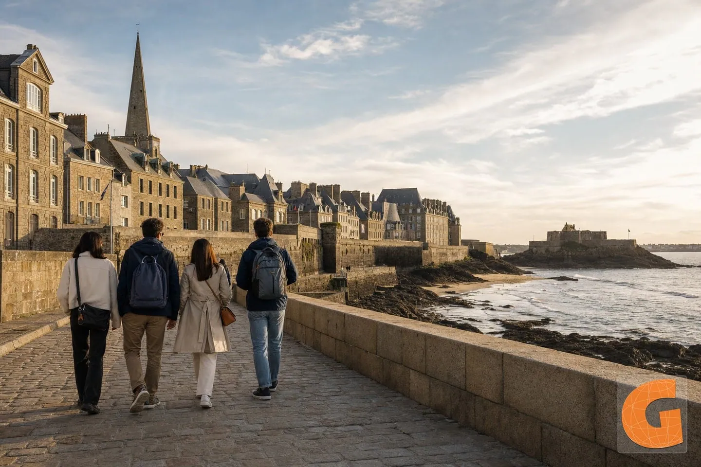 Historic Walking Route in Saint-Malo Walled City
