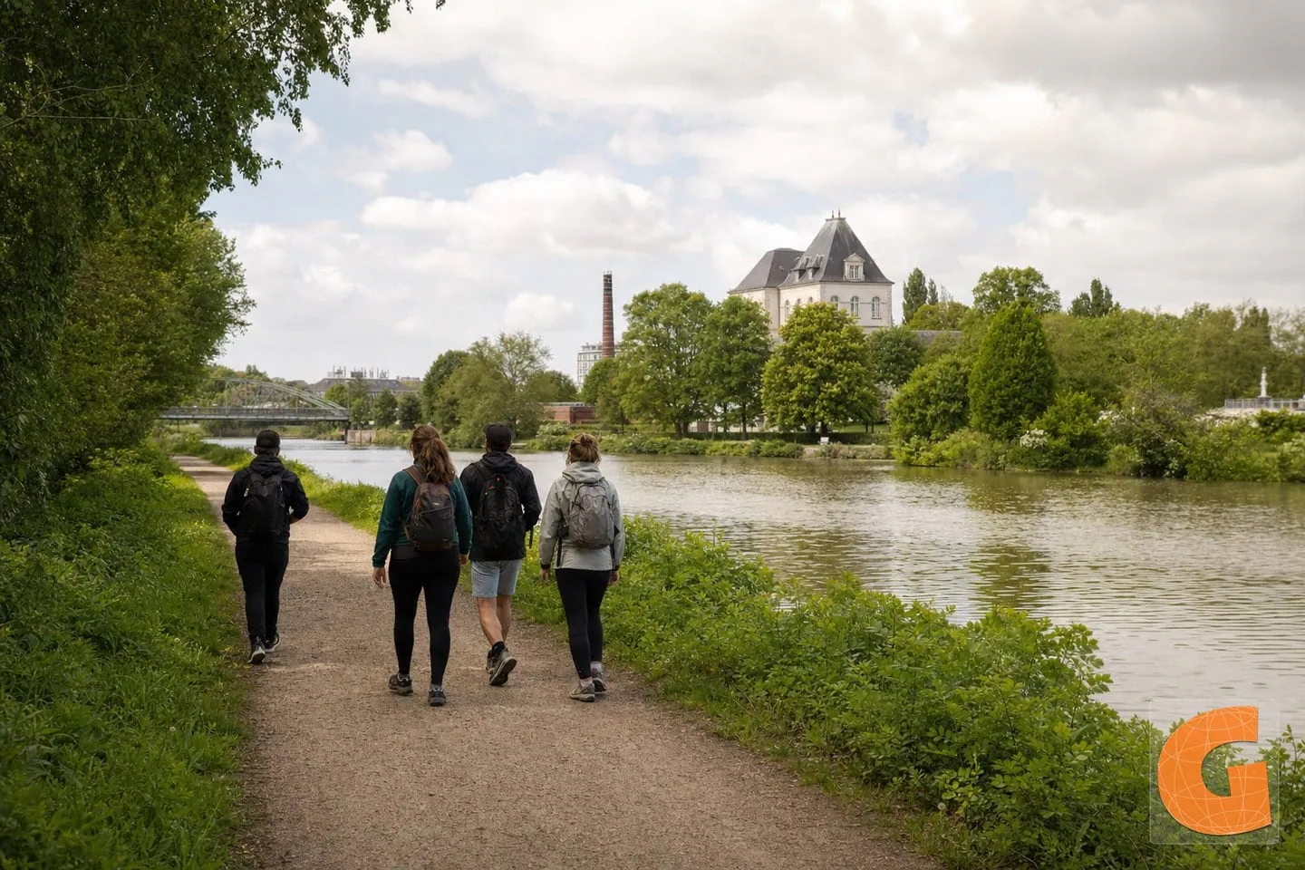 Walking Route in Parc de la Deûle