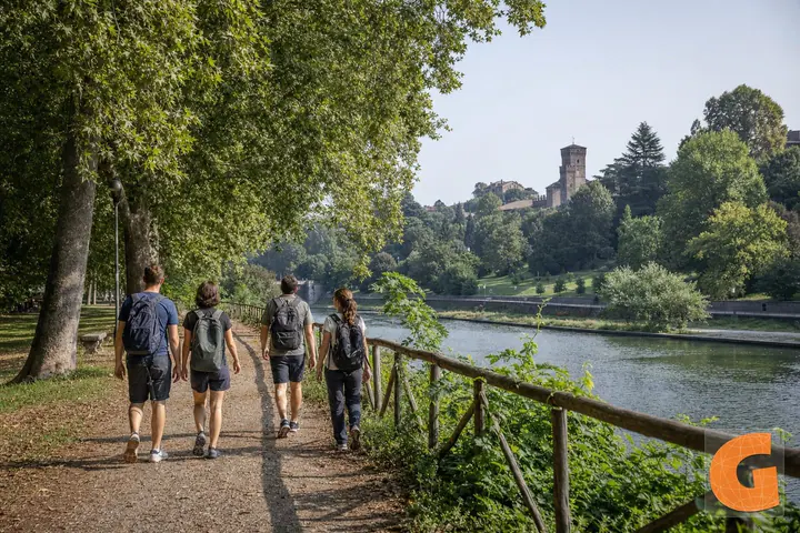 Walking Turin Valentino Park and Riverfront