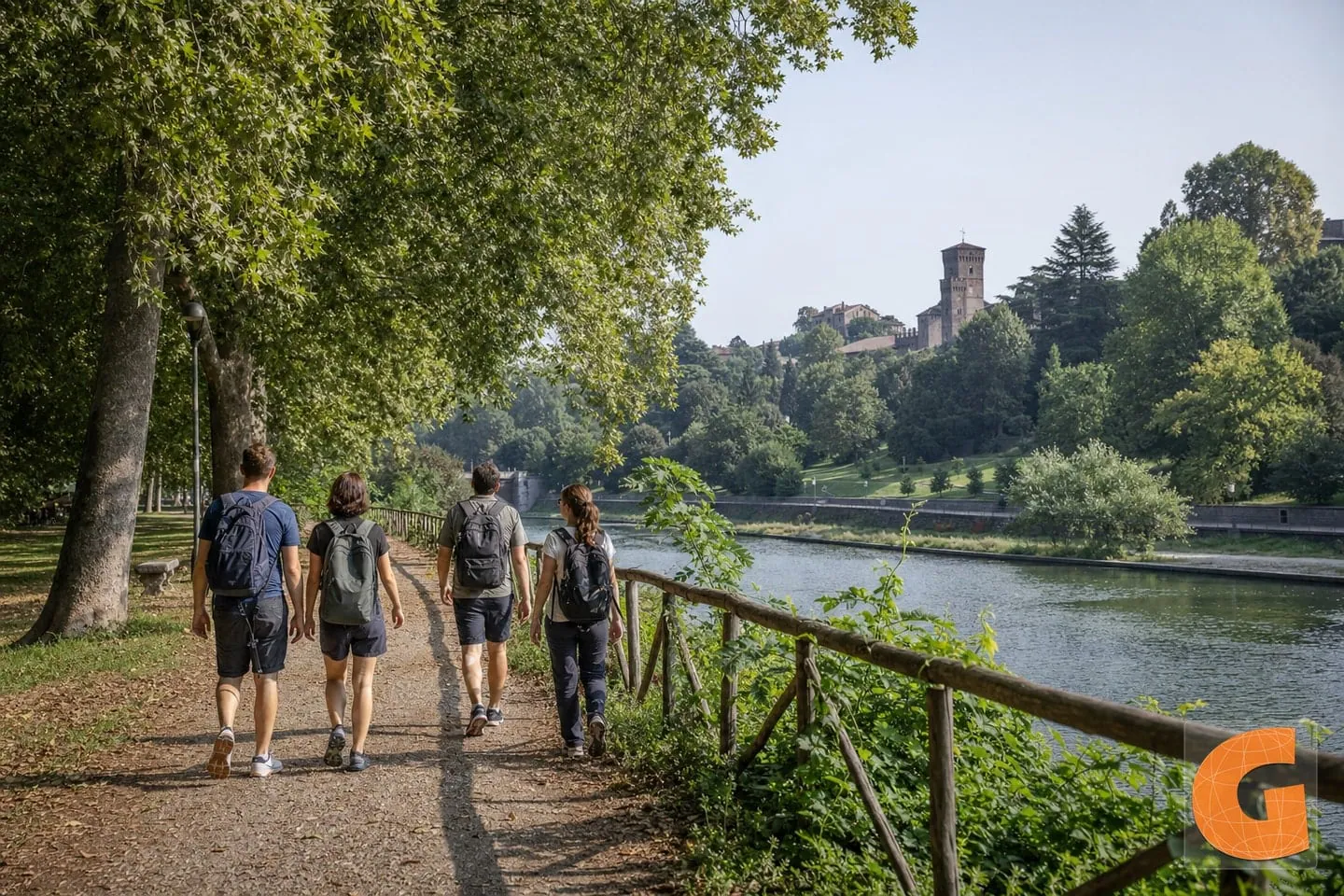 Walking Turin Valentino Park and Riverfront