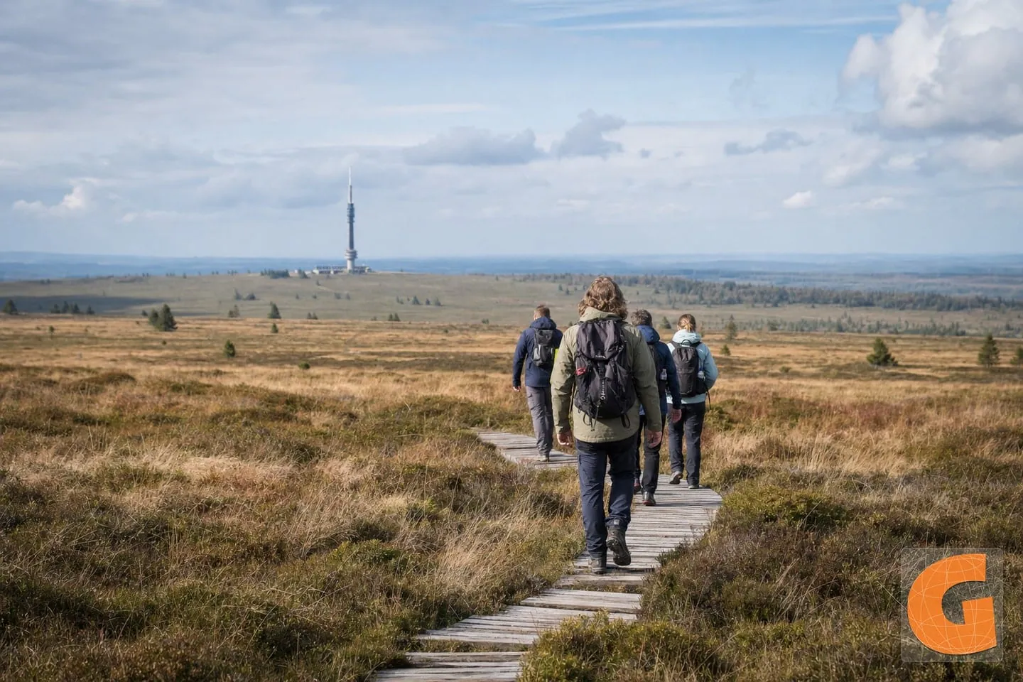 Walking Route in Signal de Botrange and High Fens