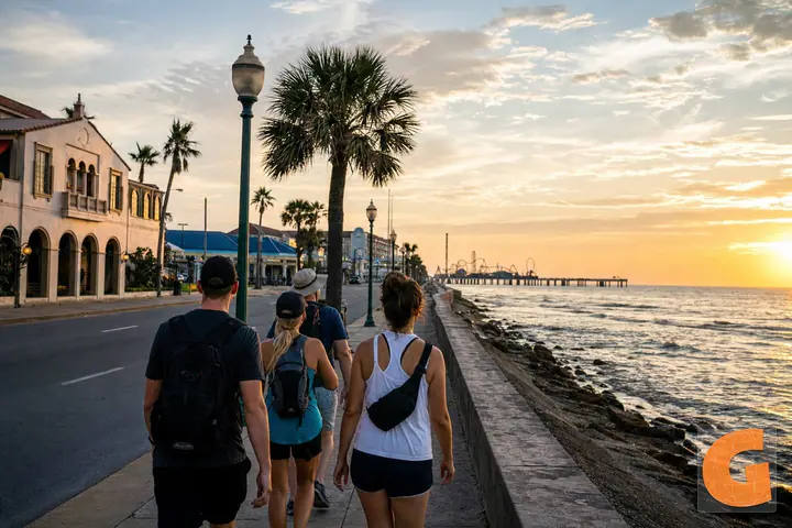 Galveston Seawall Waterfront: Historic City Walk
