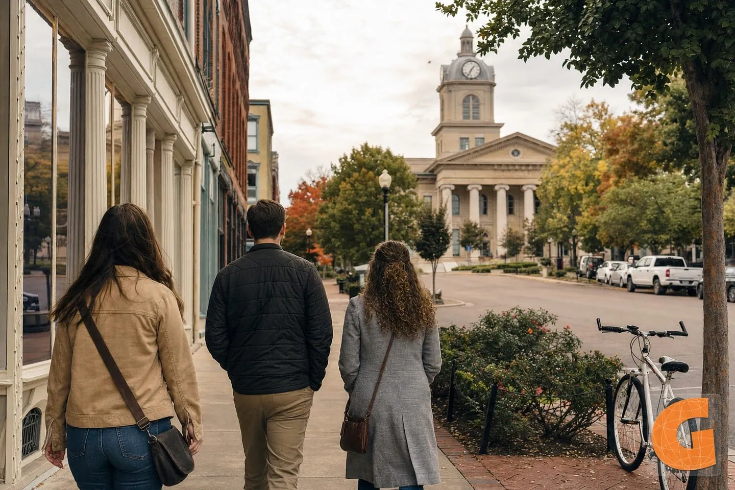 Historischer Rundgang in Oxford Courthouse Square