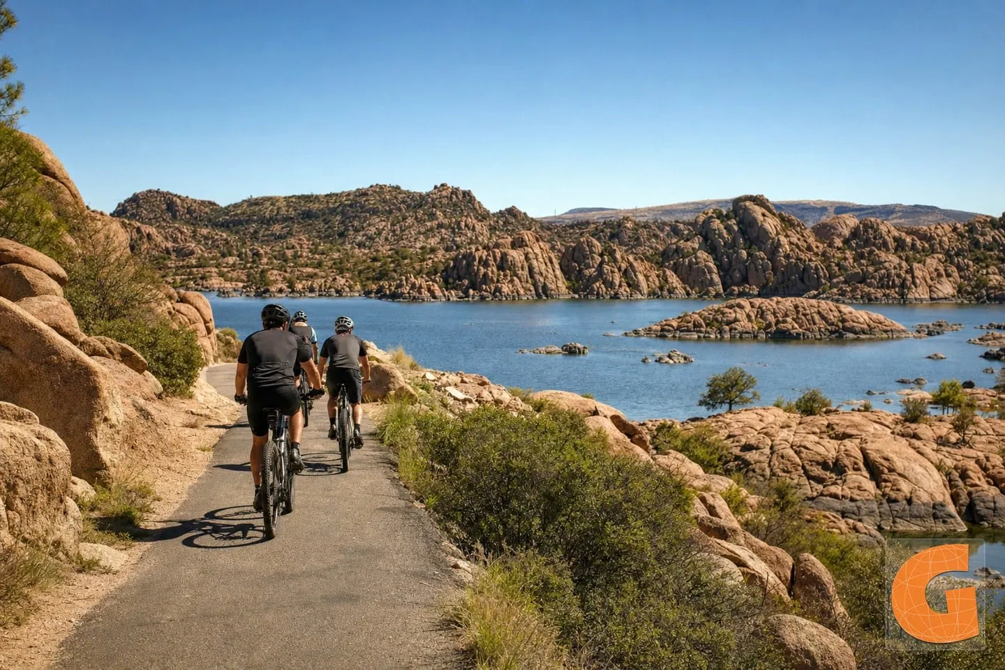 Radtour an Watson Lake und den Granite Dells